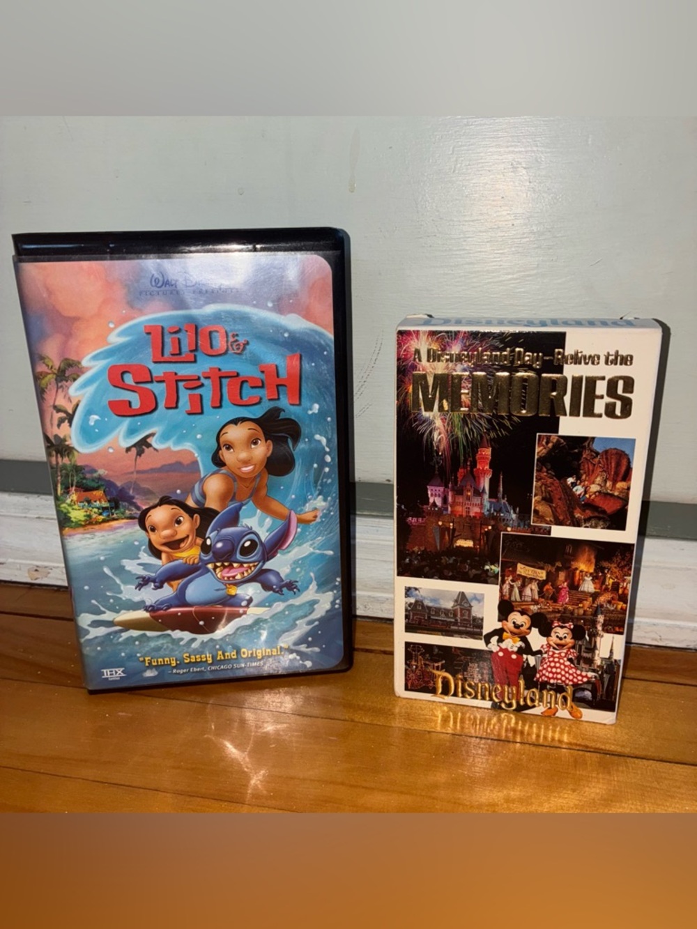 A Day At Disneyland The Happiest Place on Earth And Lilo And Stitch VHS Tape Lot